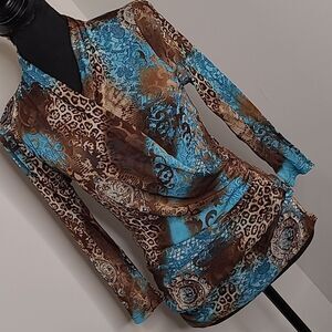 Karan Kane sz M sheer tunic top